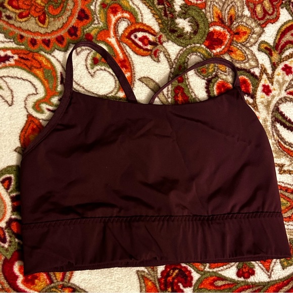 Burgundy Althea Sports Bra - Picture 3 of 3